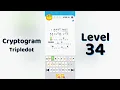 Cryptogram Tripledo Level 34 Solutions Logic Puzzle Game Mini Boss
