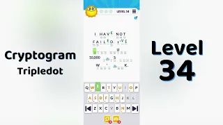 Cryptogram Tripledo Level 34 Solutions Logic Puzzle Game Mini Boss