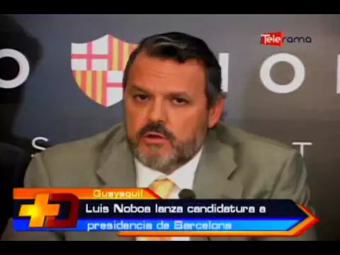Luis Noboa lanza candidatura a presidencia de Barcelona