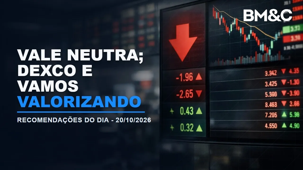 Vale, Dexco, Cogna e Vamos: as novas recomendações e preços-alvo dos bancos