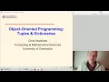 OO Python 02-1 Tuples Dictionaries - Objectives motivation