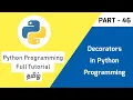 Python Decorators How to Use Decorator Class Method Program Tamil Tech Developers Tamil