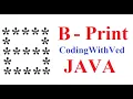 B print in star pattern Star Print in pattern CodingWithved coding Ved Alfapattern print