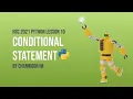 HSC Python Lesson Conditional Statements