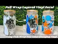 Full Wrap Layered Vinyl Decal Teck Wrap New Color Changing Vinyl Easy Cricut DIY Libbey Glass