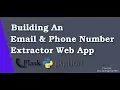 Building an Email Extractor Web App with Flask Python 2019