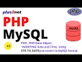 INSERTING PHP Current Date and time to MySQL table using YYYY-mm-dd format and using STR - TO