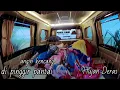 MENGiNAP di MOBiL HUJAN DERAS Angin Kencang di Pinggir Pantai Merasa Kedinginan Air Laut Pasang