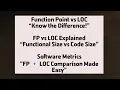 Function Point vs Line of Code in Software Engineering FP vs LOC Explained