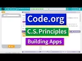 Introduction to Arrays Lesson 13 13 Tutorial with Answers Code org CS Principles