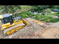 Download Lagu Gleeful Finish Corner! Powerful CH17C3 Pro SHANTUI Dozer \u0026 Dump Trucks Filling Clown water