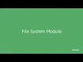 A Brief Intro To NodeJS Core Modules - FS Module