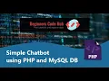 Simple ChatBot using PHP and MYSQL for Beginners Demo