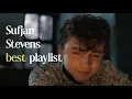 Lagu Sufjan Stevens | Best Playlist with Cozy Fireplace \u0026 Snowfall