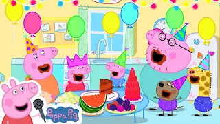 happy birthday to you song with peppa pig peppa pig official family kids cartoon
