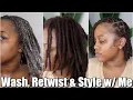 WASH RETWIST STYLE W ME DETAILED LOC MAINTENANCE LOC STYLES
