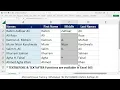 Extract First Middle Last Names from a list of Names in Microsoft Excel