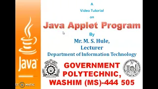 Java Applet Basics by M S Hule