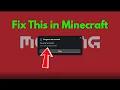 Fix Minecraft error code 0xe06d7363 The game has crashed