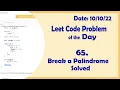 1328 Break a Palindrome C Leetcode Daily Challenge