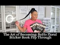 Flip Through The Art of Becoming BoHo Floral Sticker Book Anika s Kreative Kloset