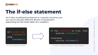 Java if else Statement CodeGym University Course