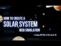 How to create Solar System with JavaScript - Build a 3D Space Simulation with HTML CSS Canvas API