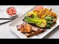KOREAN FRIED RICE AND BBQ TOFU in 5 MINUTES