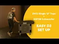 Lagu Easy DJ Set Up With BASSBOSS | SSP118 Powered Subwoofer + DV12-MKII Powered MicroMains