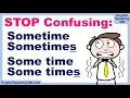 Lagu STOP Confusing SOMETIMES vs SOMETIME! (SOME TIMES vs SOME TIME) | Real-Life English Practice + Quiz!