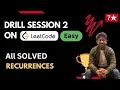Solving ALL Leetcode Easy DP problems DP Drill Live Session Recording AlgoZenith DP Framework