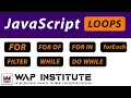 JavaScript for loop forEach loop for of loop for in loop filter loop do while loop hindi