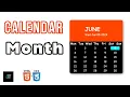 Responsive Calendar Interface Website using HTML CSS JS Full Tutorial with Source Code