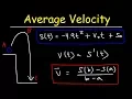 Average Velocity and Instantaneous Velocity
