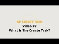 AP CSP What exactly is the create task -OLD UPDATED PLAYLIST LINK IN COMMENTS--