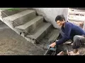 Download Lagu Excellent Stair Building Skills - Beautiful Stair Construction From Sand And Cement