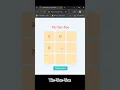 Colorful Tic-Tac-Toe Game in HTML CSS JavaScript Fun Coding Project for Beginners