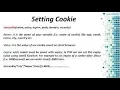 Setting Cookies with PHP