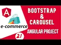 Angular project tutorial Add Bootstrap in Angular and Use Carousel Angular E-commerce Project
