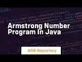 armstrong number program in java