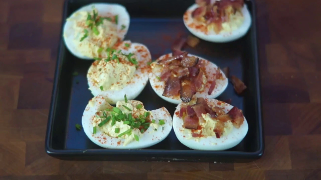 How to make Deviled Eggs with Bacon/ Simple Recipe