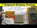 418 How to Test Seven Segment Display 7 Segment Display test with Digital Multimeter