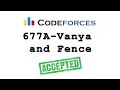 Codeforces 677A-Vanya and Fence solution Bangla Cpp language