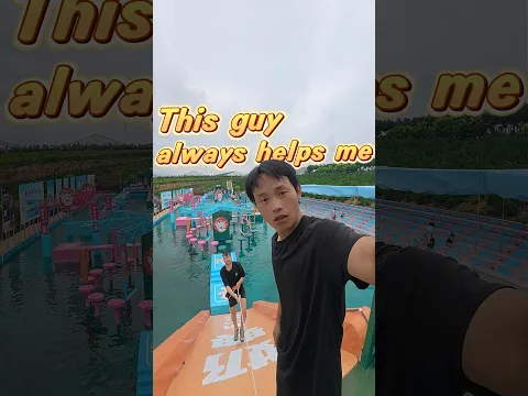 This guy always helps me#pov #shorts #waterpark  #funny