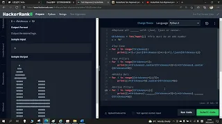 Text Alignment in Python HackerRank Challenge