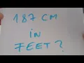 187 cm in feet