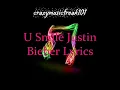 U Smile Justin Bieber Lyrics