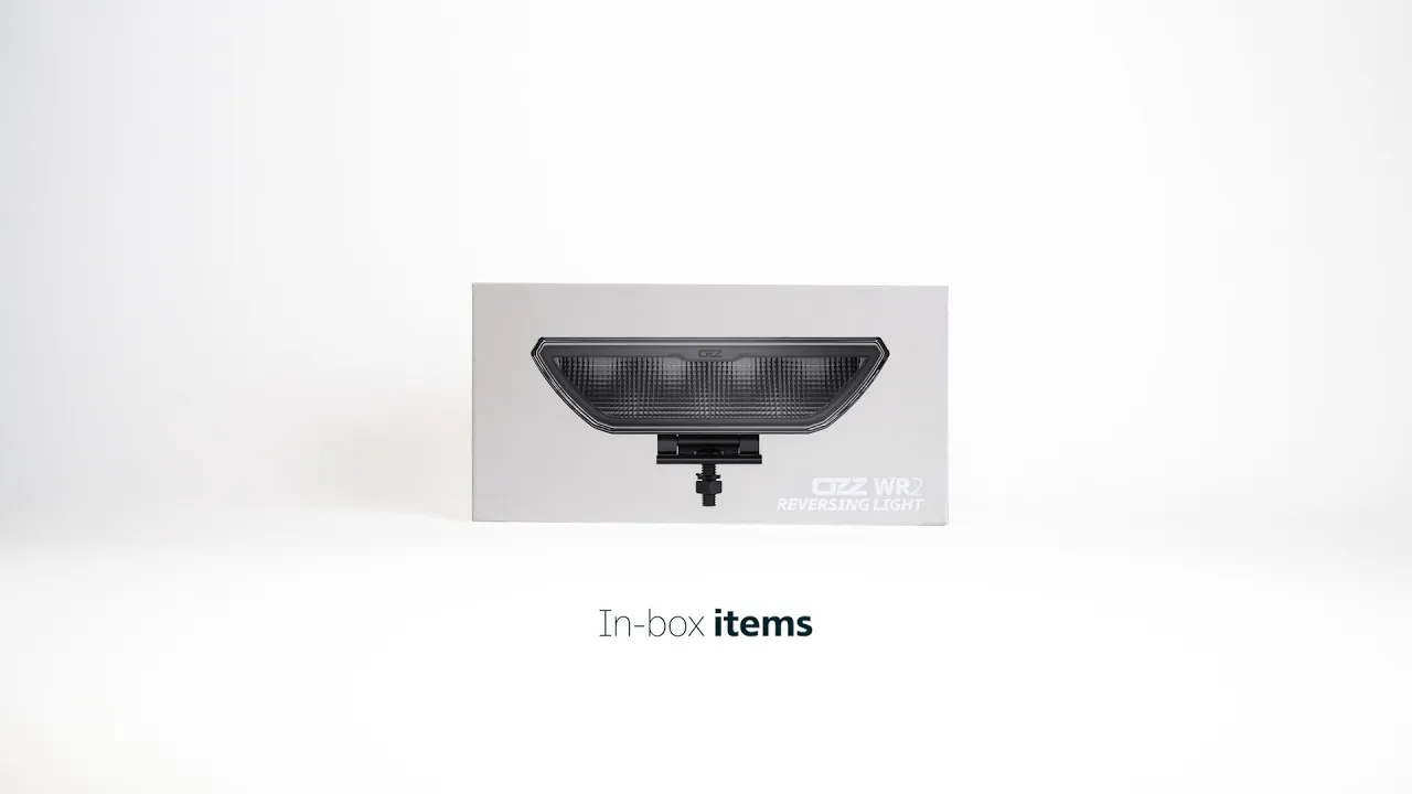Video: OZZ WR2 LED werklamp met rood positielicht - 88508