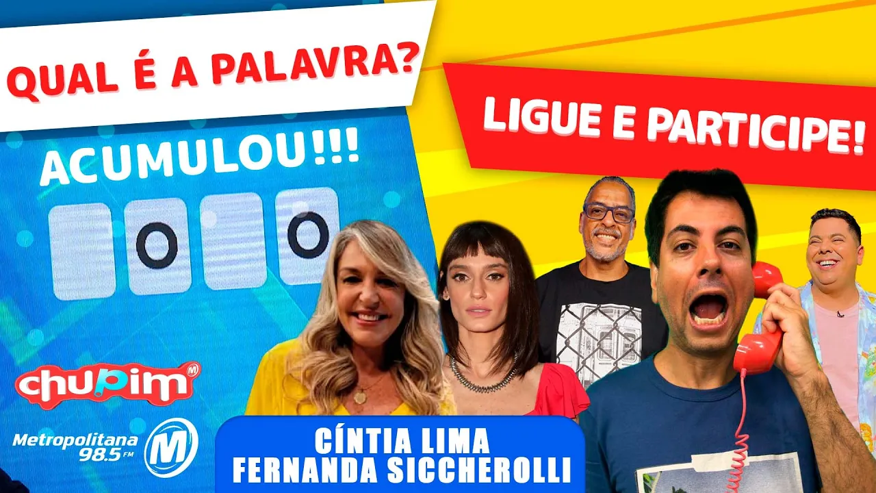 CÍNTIA LIMA E FERNANDA SICCHEROLLI - PALAVRA MISTERIOSA!!! - 14/07/2023