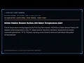 NOAA Station Boston Harbor MA Water Temperature Alert